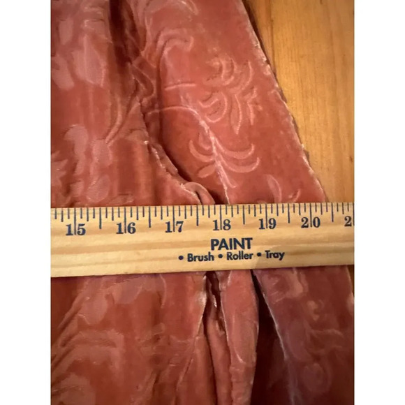 Sundance Burnout Velvet Floral Tunic Top Blouse Rose Mauve Size S - Picture 7 of 8